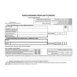 Lp-10/2026 Karta badania profilaktycznego,