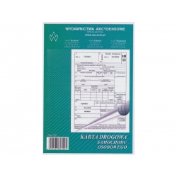 Sm-101 Karta drogowa samochodu osobowego,