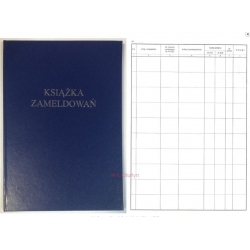 E-28 Książka meldunkowa, papier offsetowy,