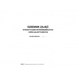 MEN-I/11 Dziennik zajęć dydaktyczno-wyrównawczych