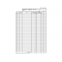 K-111 Raport kasowy RK, format A3,