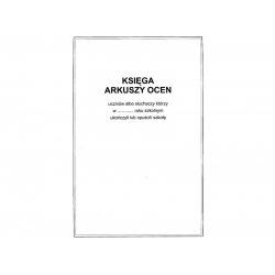 MEN-9 Księga arkuszy ocen, teczka karton A4