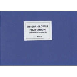 Ks-2a Księga główna przychodni, papier offsetowy,