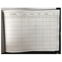 Os-233/1 Rejestr wydanych delegacji poziom