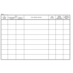 Wkt-142 Rejestr wydanych zaświadczeń,